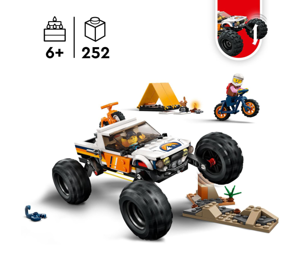 LEGO City 60387 Przygody samochodem terenowym z napędem 4x4 - 1091244 - zdjęcie 4